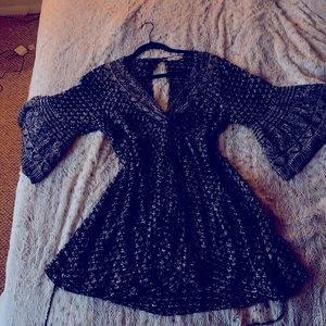 Billabong bohemian black dress - large - worn once